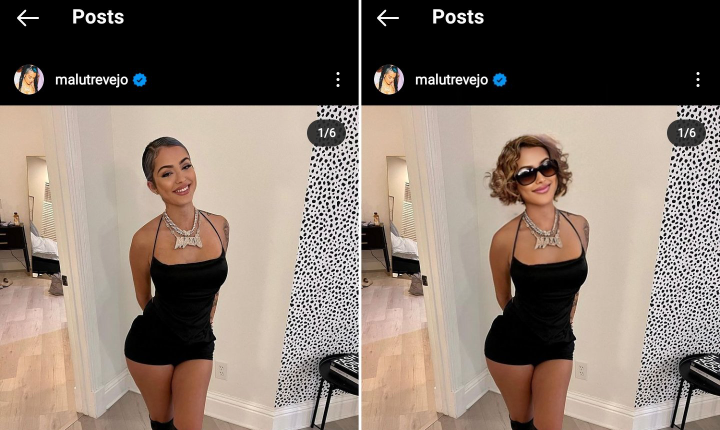 This photo is taken from the malu Trevejo video 