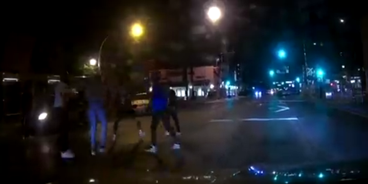 This photo taken from the Chicago hit and run video
