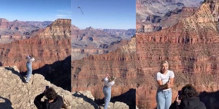 These screenshots are taken from the katie sigmond grand canyon video 