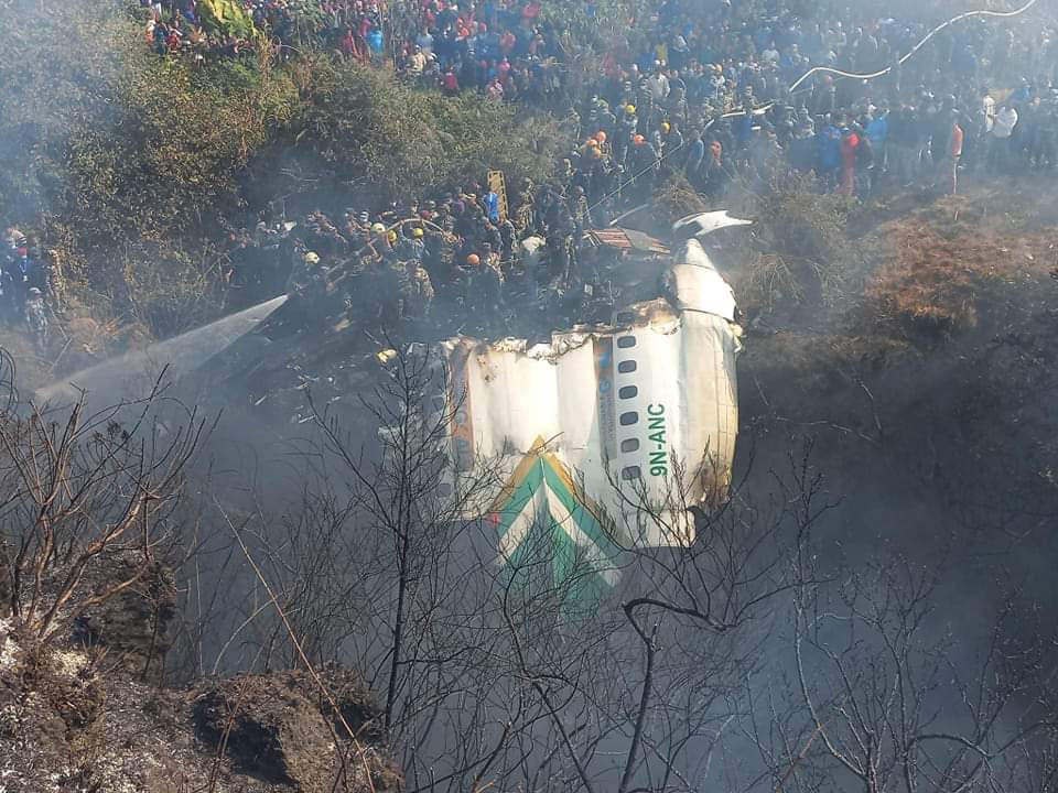 This is photo of Nepal plane crash