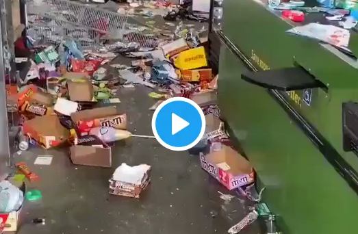 This is photo of Chicago Walmart looting video